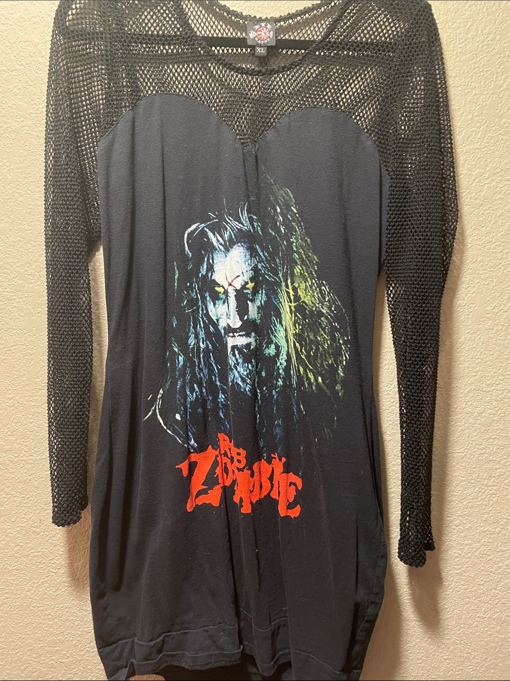 Eye Candy Rob Zombie Mesh-Sleeve Women's Dress